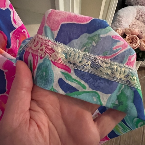 SOLD. Lilly Pulitzer Kinley Dress Beckon Blue Jungle Utopia | 10 - Picture 7 of 14